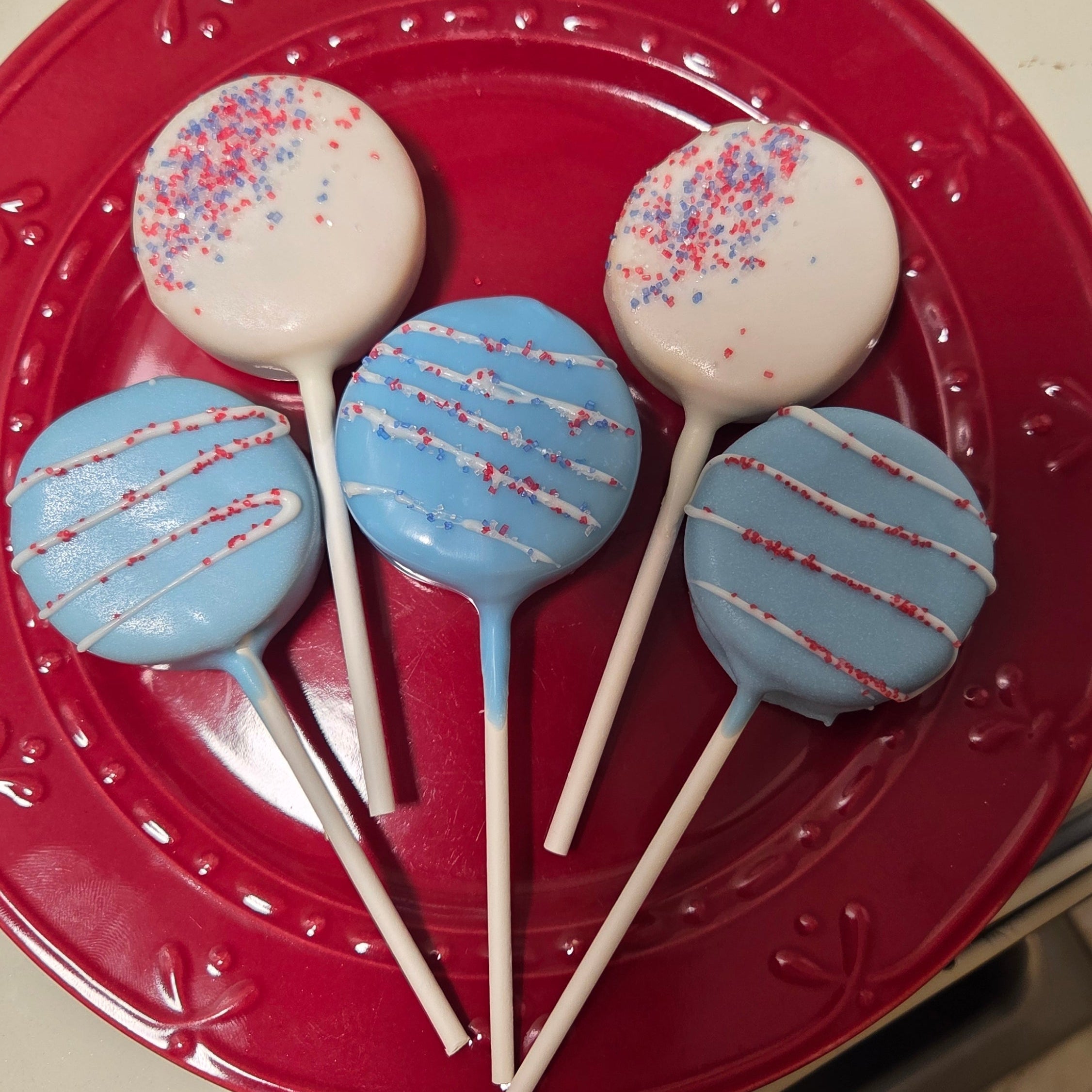 Vanilla cake pop discs